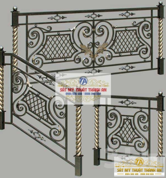 LAN CAN CẦU THANG SẮT MỸ THUẬT TPHCM