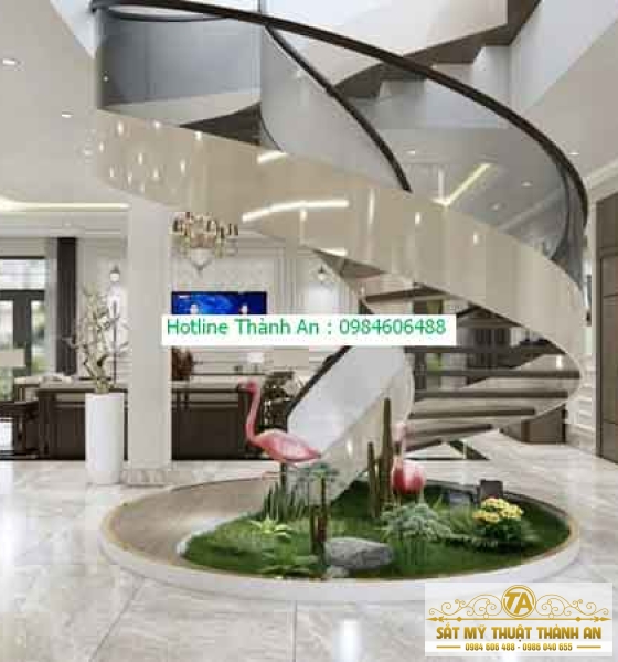 Cầu thang xoắn ốc thép tphcm
